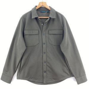 PERRY ELLIS Green Double Pocket Over Shirt